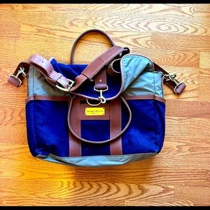 Sword and Ploughing Blue Messenger Bag/Briefcase